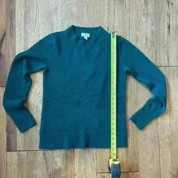 J. Crew Extra Soft Green‎ Sweater Women’s Sz XXS Cozy Winter Holiday Christmas - Picture 4 of 7
